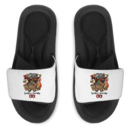 Afro Messy Bun Christmas Gigi Slide Sandal