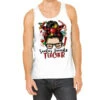 Messy Bun Christmas Teacher Tank Top