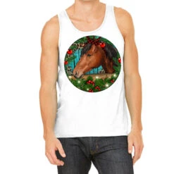 Western Horse Christmas Tank Top