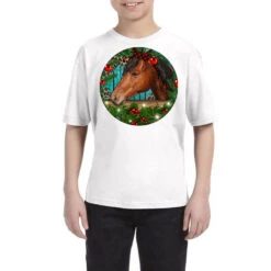 Western Horse Christmas Youth Tee