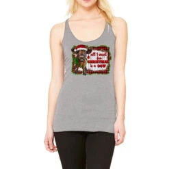 All I Want For Christmas Is A Cow Racerback Tank