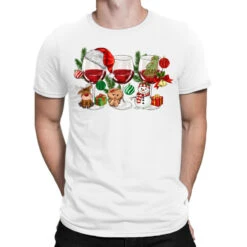 Christmas Wine Glasses T-Shirt