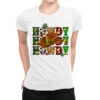 Howdy Howdy Howdy Christmas Ladies Fitted T-Shirt