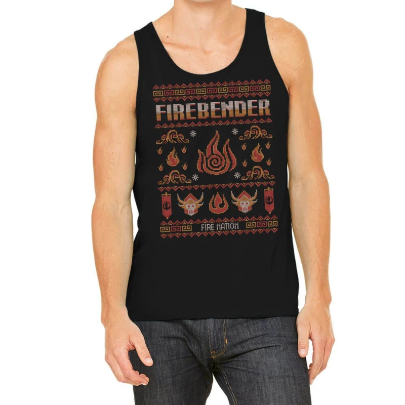 Avatar Firebending Iroh Christmas Tank Top