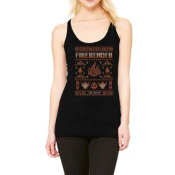 Avatar Firebending Iroh Christmas Racerback Tank