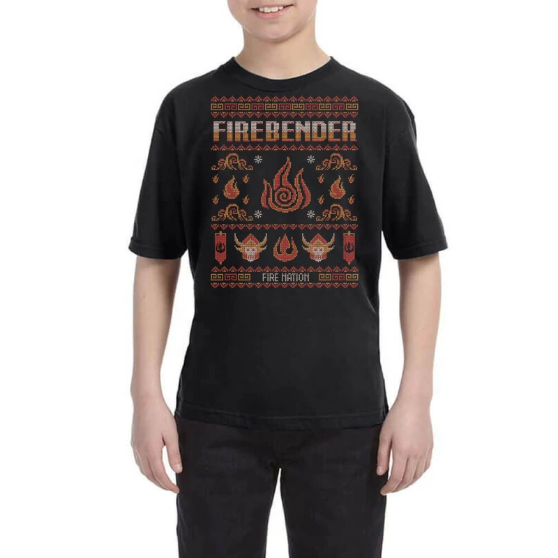 Avatar Firebending Iroh Christmas Youth Tee 1 Avatar Firebending Iroh Christmas Youth Tee