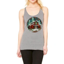 Barn Christmas Racerback Tank