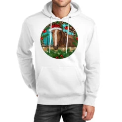 Brown Horse Christmas Unisex Hoodie