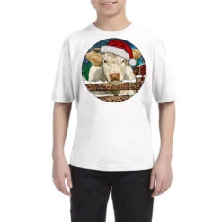 Charolais Cow Christmas Youth Tee