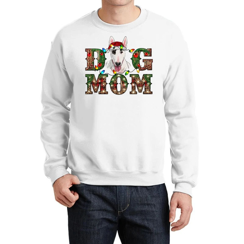 Christmas Dog Mom Bull Terrier Crewneck Sweatshirt 1 Christmas Dog Mom Bull Terrier Crewneck Sweatshirt