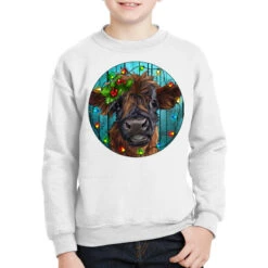 Calf Christmas Youth Sweatshirt