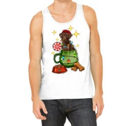 Christmas Coffee Cup With Labrador Tank Top