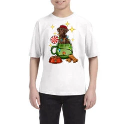 Christmas Coffee Cup With Labrador Youth Tee
