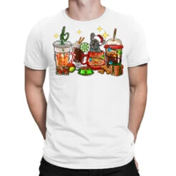 Christmas Coffee Cups With French Bulldog T-Shirt