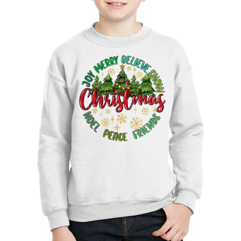Christmas Vibes Youth Sweatshirt 1 Christmas Vibes Youth Sweatshirt