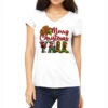 Merry Christmas Y'all Cowboy Women's V-Neck T-Shirt