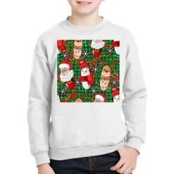Pharmacy Christmas Seamless Digital Paper Youth Sweatshirt