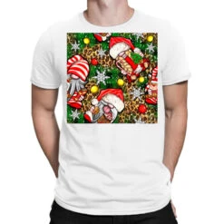 Christmas Gnomes Seamless Digital Paper T-Shirt