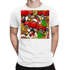 Christmas Truck Seamless Digital Paper T-Shirt