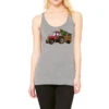 Christmas Farm Tractor Racerback Tank