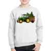 Green Christmas Tractor Youth Sweatshirt