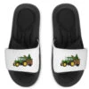 Green Christmas Tractor Slide Sandal