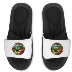 Christmas Farm Tractor Slide Sandal