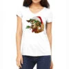 Christmas Glasses Goat Women's V-Neck T-Shirt