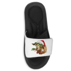 Christmas Glasses Goat Slide Sandal -Santa Clothing Shop pmd.2526694674.202.25095193.s3.1 front customized1 f5f5f5 none x75y56.5 90 800x800 1
