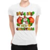 Balls Deep Into Christmas Ladies Fitted T-Shirt