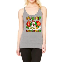 Balls Deep Into Christmas Racerback Tank