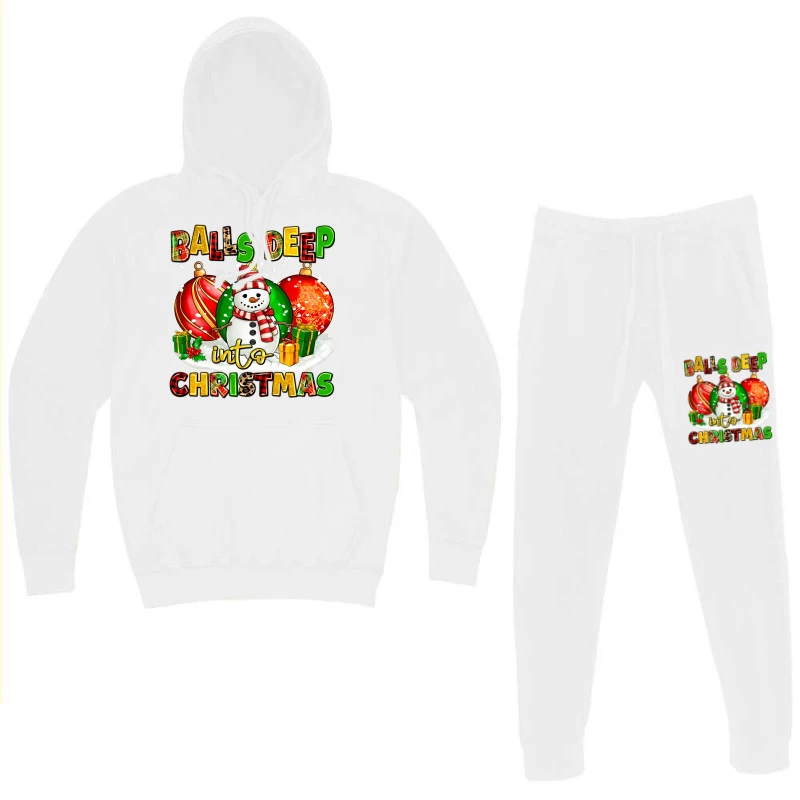 Balls Deep Into Christmas Hoodie & Jogger Set 3 Balls Deep Into Christmas Hoodie & Jogger Set - Image 3