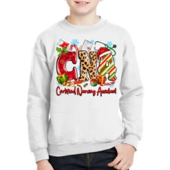 CNA Certified Nursing Assistant Christmas Youth Sweatshirt