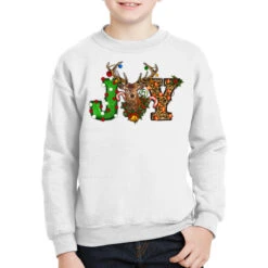Christmas Joy Reindeer Youth Sweatshirt
