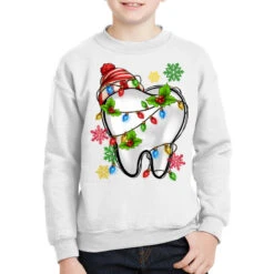 Christmas Teeth Dentist Youth Sweatshirt