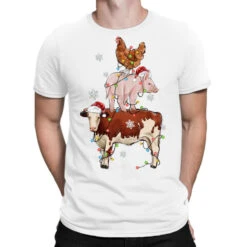 Merry Christmas Farm Animals T-Shirt