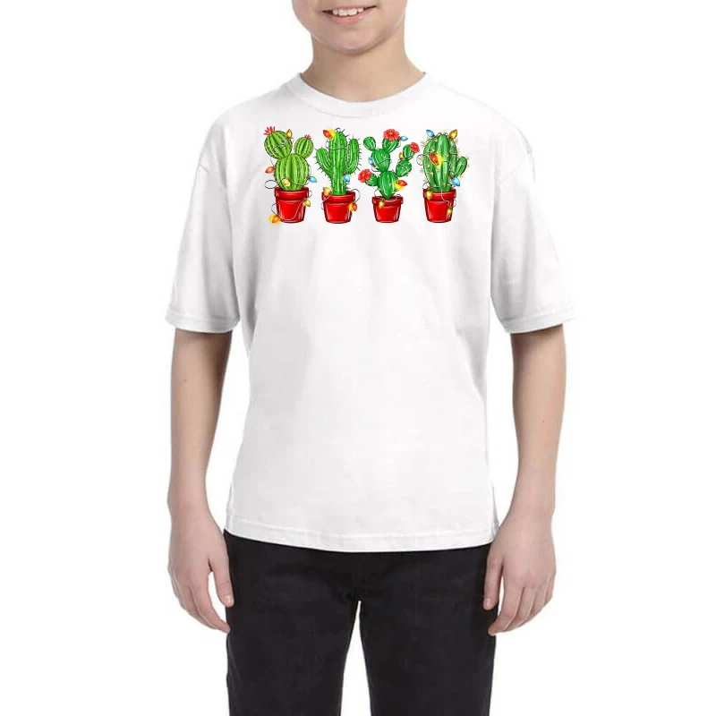 Christmas Cactuses Youth Tee 1 Christmas Cactuses Youth Tee