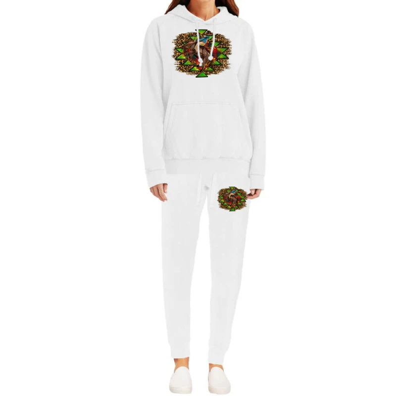 Western Christmas Rodeo Distressed Hoodie & Jogger Set 2 Western Christmas Rodeo Distressed Hoodie & Jogger Set - Image 2