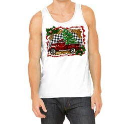 Christmas Truck With Christmas Tree Tank Top