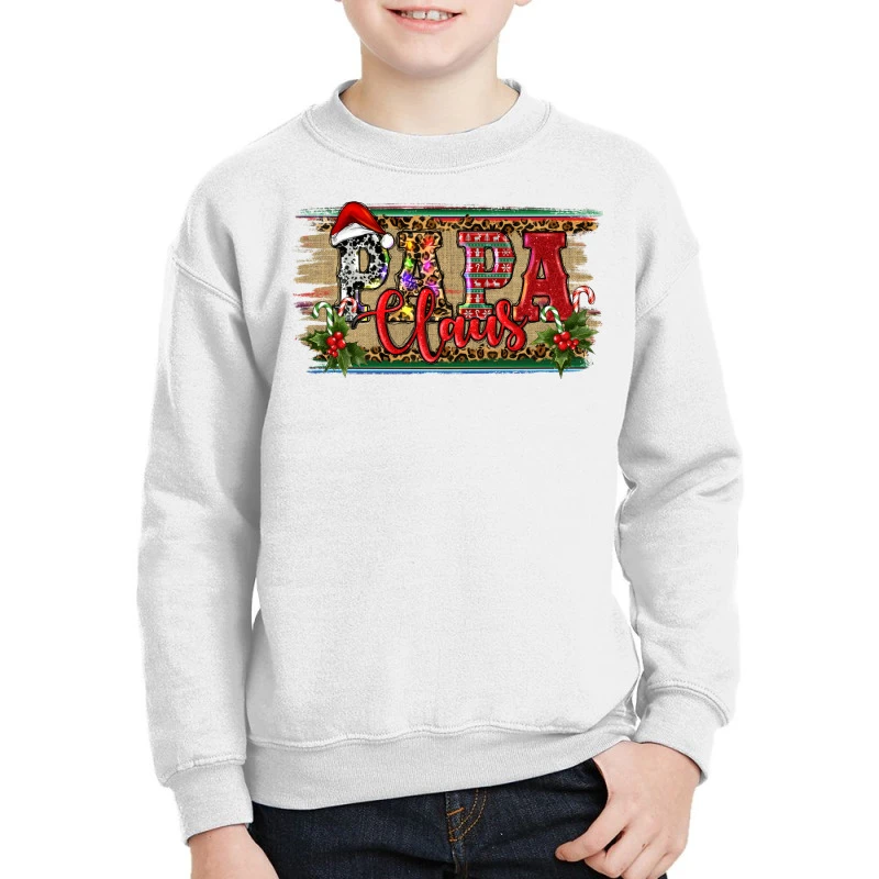 Christmas Western Papa Claus Youth Sweatshirt 1 Christmas Western Papa Claus Youth Sweatshirt