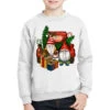 Christmas Truck And Gnome Youth Sweatshirt
