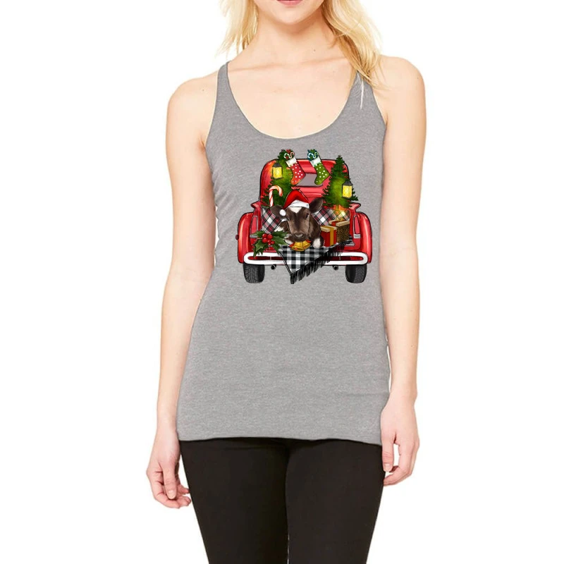Baby Cow Christmas Racerback Tank 1 Baby Cow Christmas Racerback Tank
