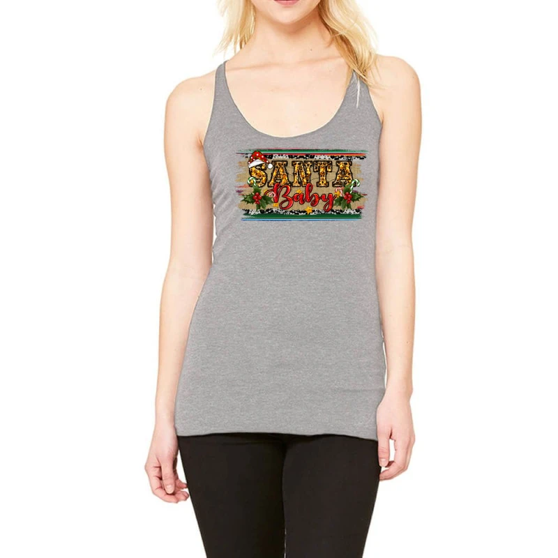 Santa Baby Western Christmas Racerback Tank 1 Santa Baby Western Christmas Racerback Tank