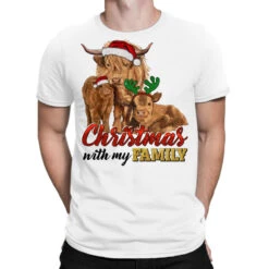 Cow And Calves Christmas With My Family T-Shirt