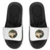 Christmas Charolais Bull And Black Angus Bull Slide Sandal
