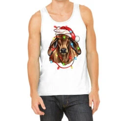 Christmas Brahman Cow Tank Top