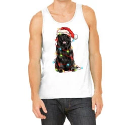 Christmas Newfoundland Dog Tank Top