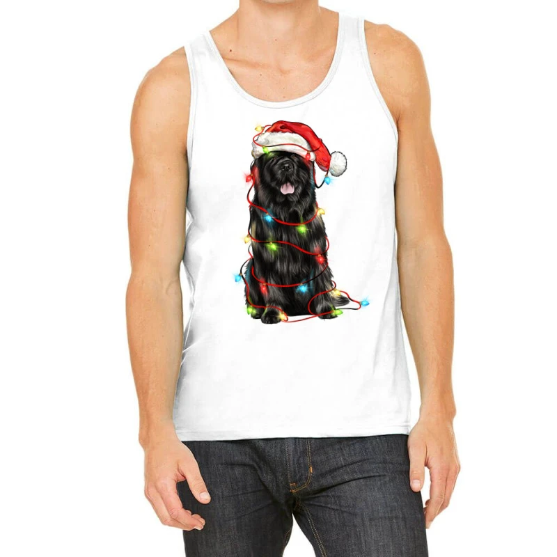Christmas Newfoundland Dog Tank Top