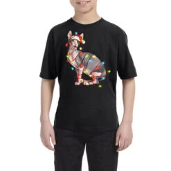 Christmas Sphynx Cat Youth Tee