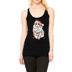 Christmas Ragdoll Cat Racerback Tank